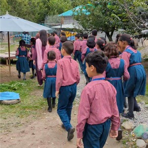 Compassion Education - kids at Manali Strays